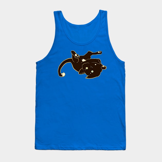 Shelter Cats - Chocolate Dot Tank Top by FishWithATopHat